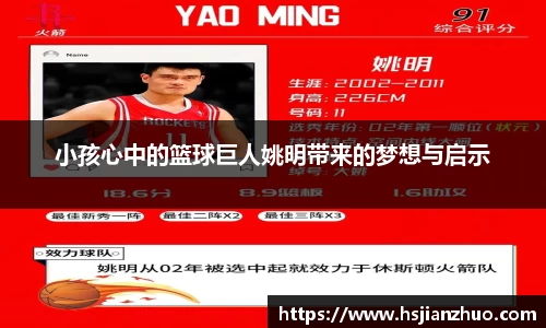 小孩心中的篮球巨人姚明带来的梦想与启示