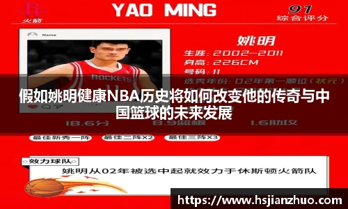 假如姚明健康NBA历史将如何改变他的传奇与中国篮球的未来发展
